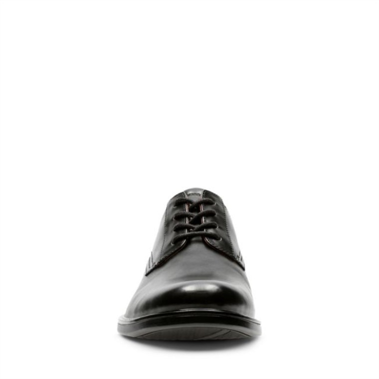 Un Aldric Encaje Cuero Negro Clarks Cuero Negro