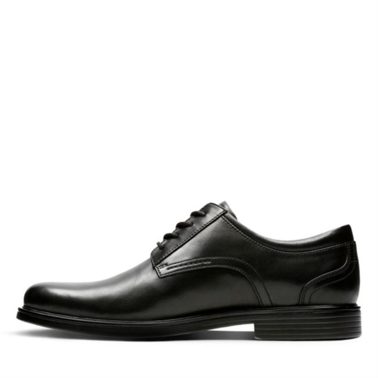 Un Aldric Encaje Cuero Negro Clarks Cuero Negro