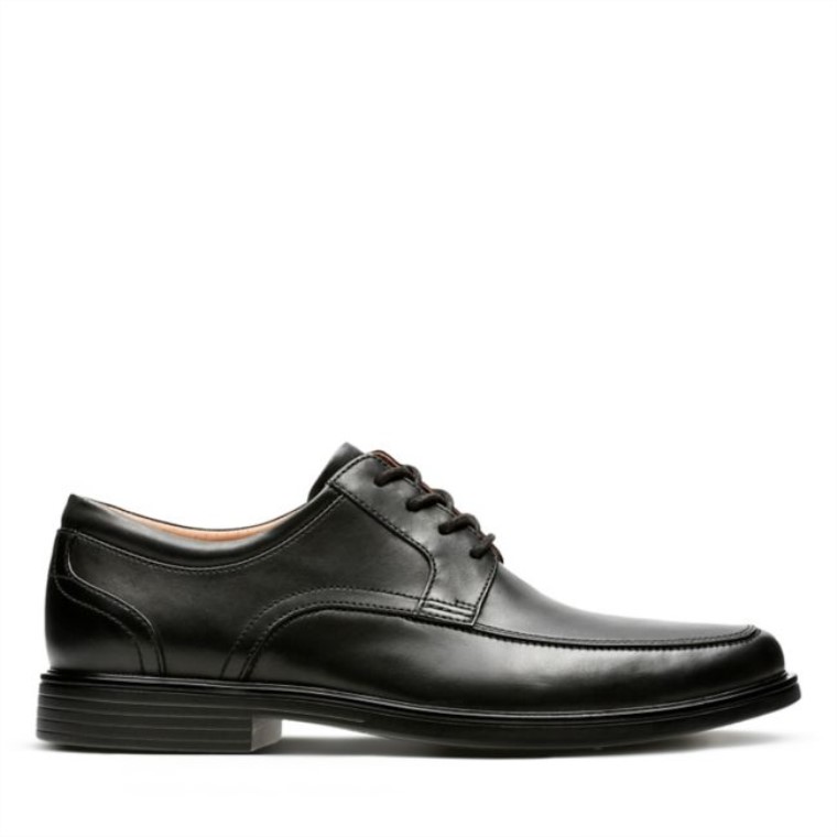 Un Aldric Park Cuero Negro Clarks Cuero Negro