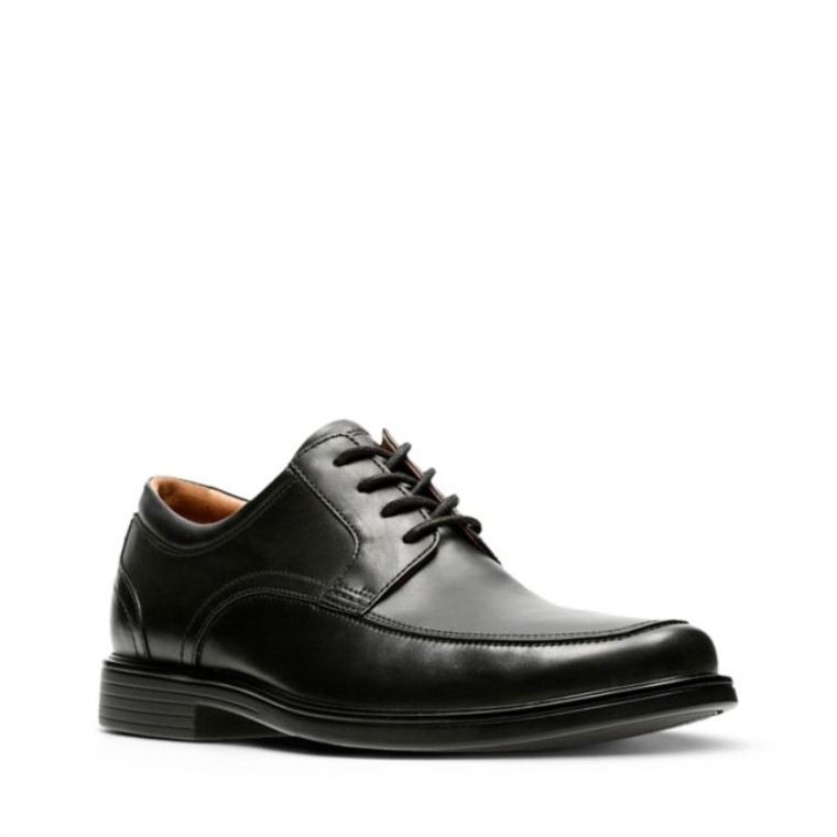 Un Aldric Park Cuero Negro Clarks Cuero Negro