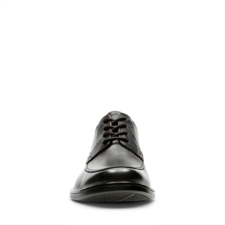Un Aldric Park Cuero Negro Clarks Cuero Negro