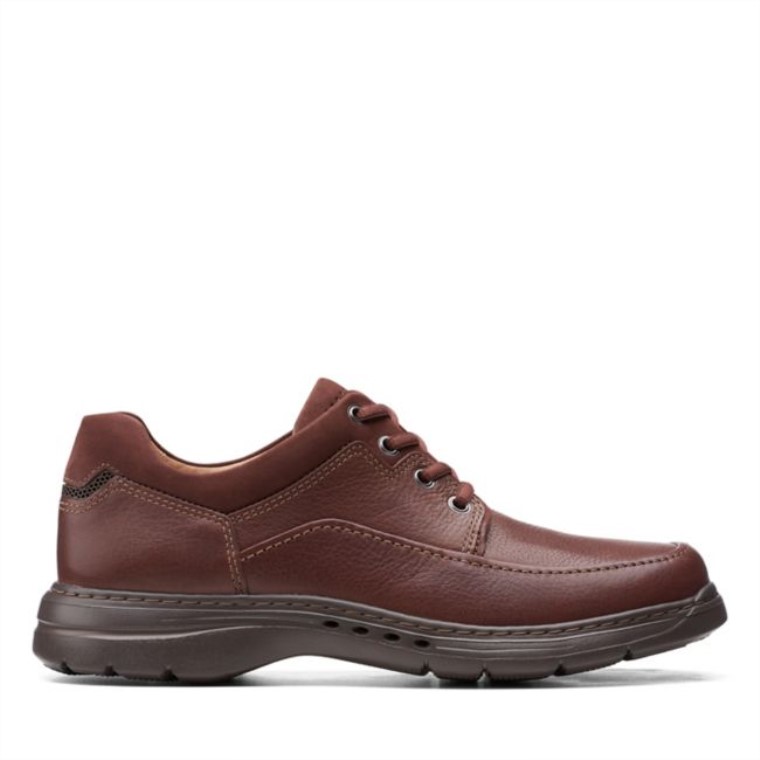 Encaje Un Brawley Cuero Caoba Cuero Caoba Clarks
