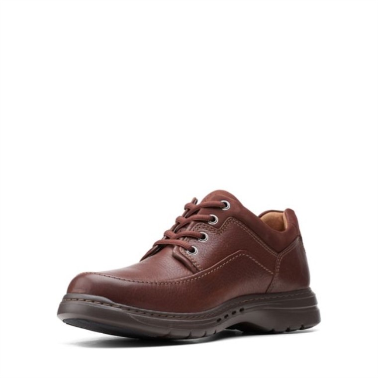 Encaje Un Brawley Cuero Caoba Cuero Caoba Clarks