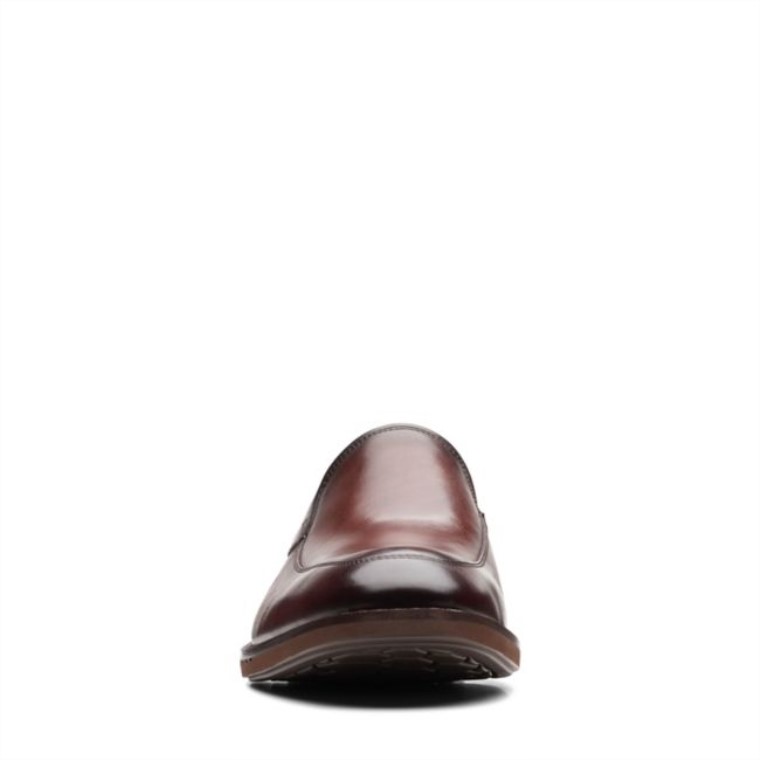 Un Hugh Step Cuero Marrón Clarks Cuero Marrón