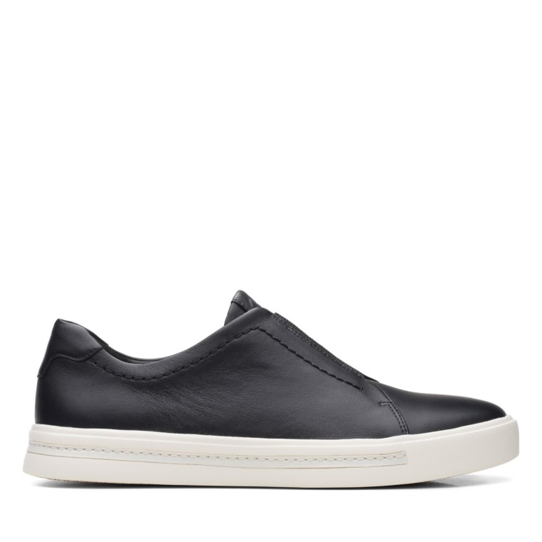 Un Maui Fácil Cuero Negro Clarks Cuero Negro