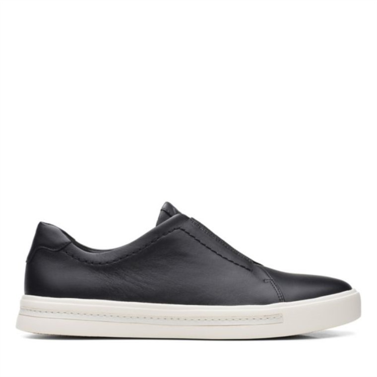 Un Maui Fácil Cuero Negro Clarks Cuero Negro