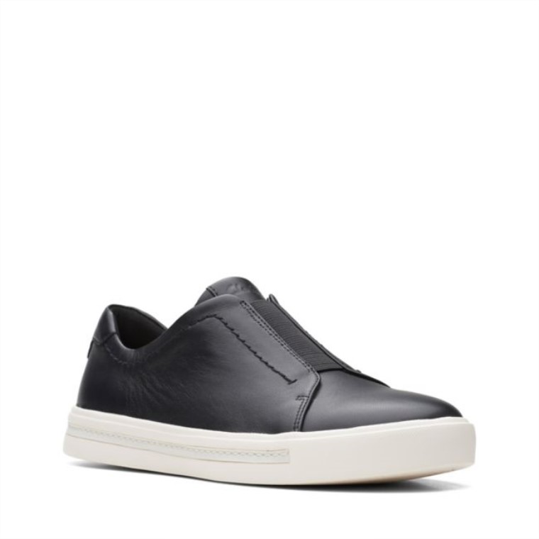 Un Maui Fácil Cuero Negro Clarks Cuero Negro