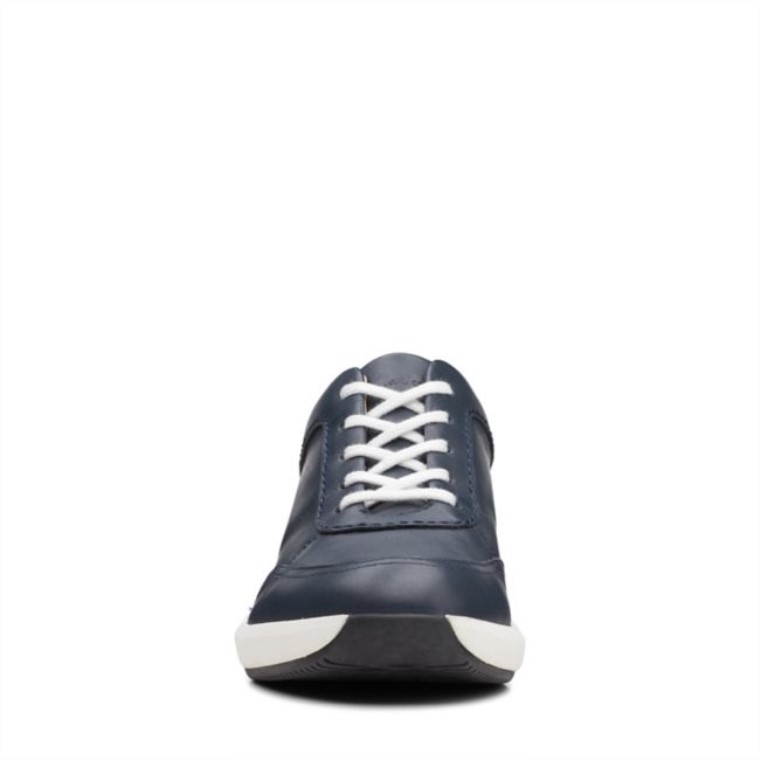 Un Rio Mix Cuero Azul Marino Clarks Cuero Azul Marino