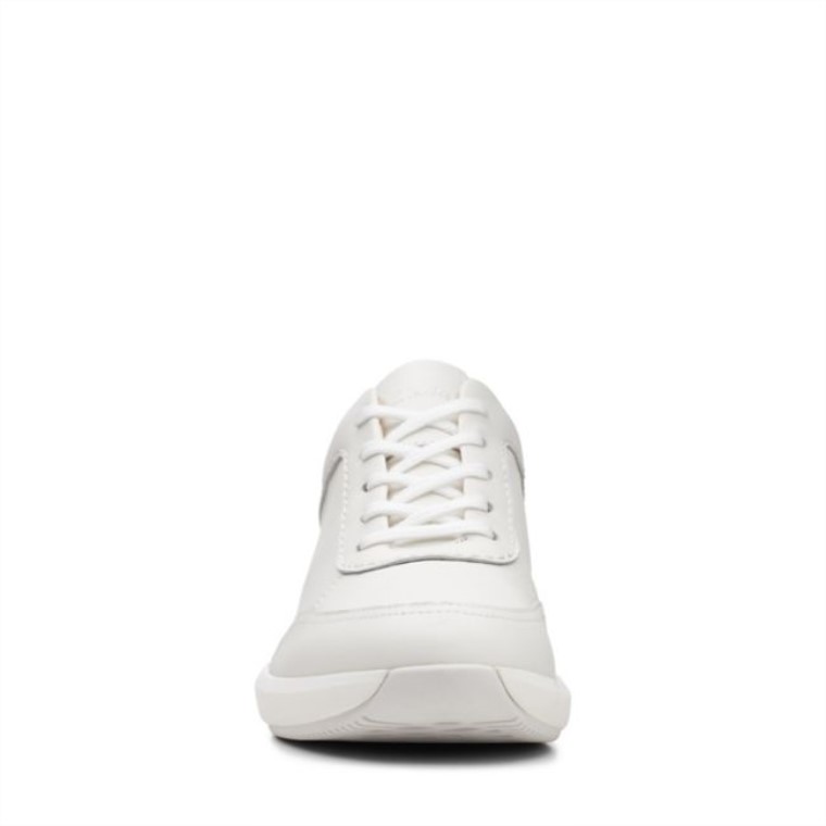 Un Rio Mezcla De Cuero Blanco Roto Cuero Blanco Clarks