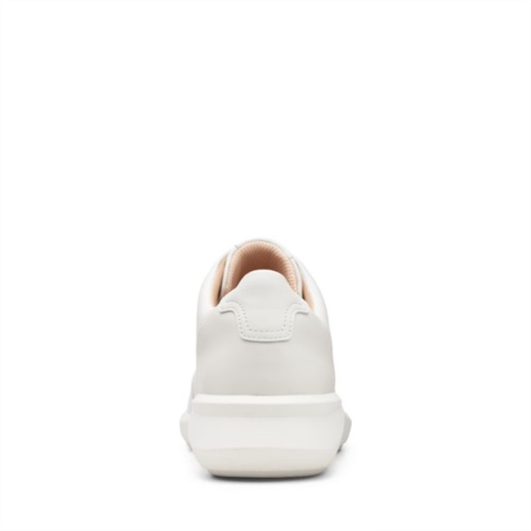 Un Rio Mezcla De Cuero Blanco Roto Cuero Blanco Clarks