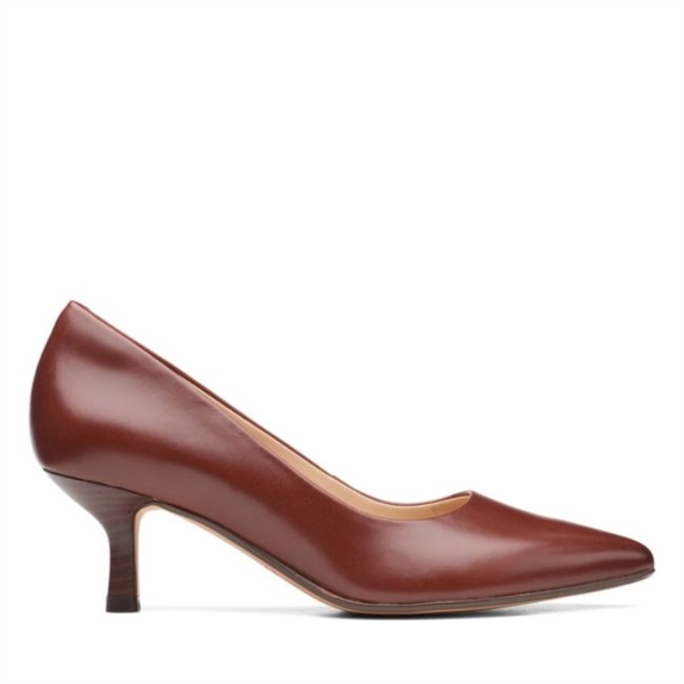 Violeta 55 Rae Cuero Marrón Británico Cuero Marrón Británico Clarks