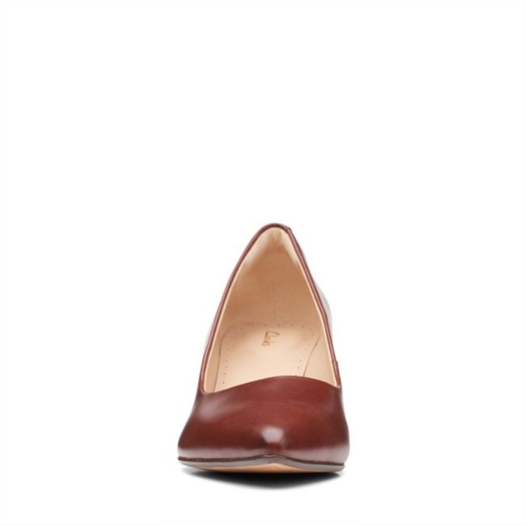 Violeta 55 Rae Cuero Marrón Británico Cuero Marrón Británico Clarks