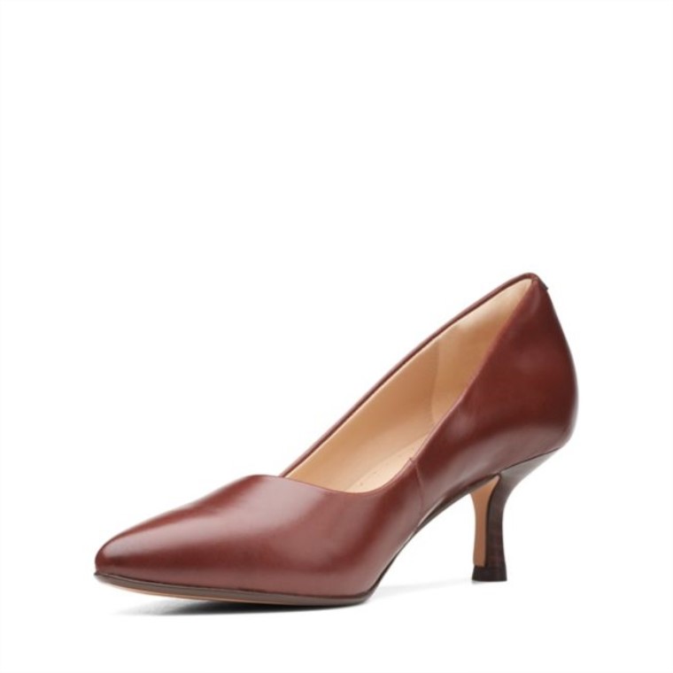 Violeta 55 Rae Cuero Marrón Británico Cuero Marrón Británico Clarks
