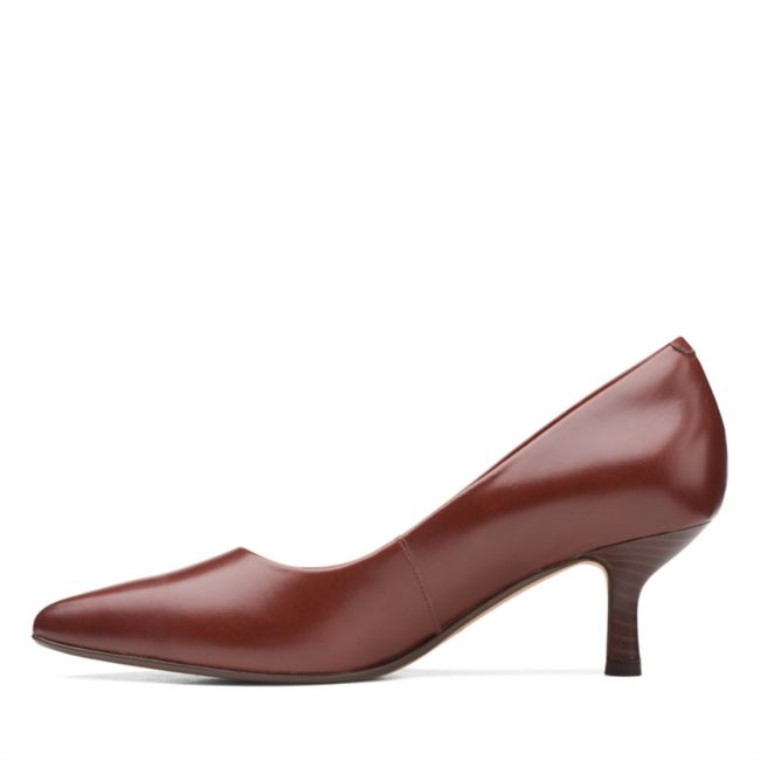 Violeta 55 Rae Cuero Marrón Británico Cuero Marrón Británico Clarks