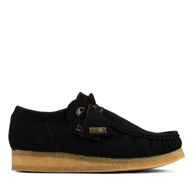 Wallabee Negro Vegano Clarks Negros Veganos