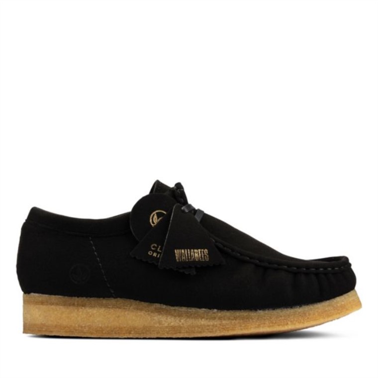 Wallabee Negro Vegano Clarks Negros Veganos