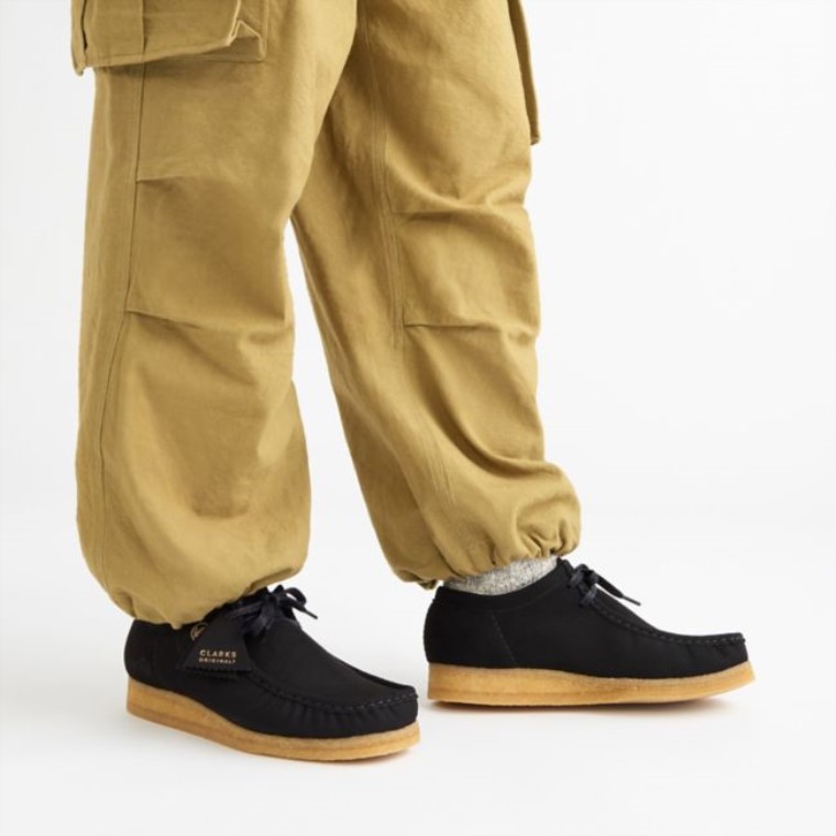 Wallabee Negro Vegano Clarks Negros Veganos