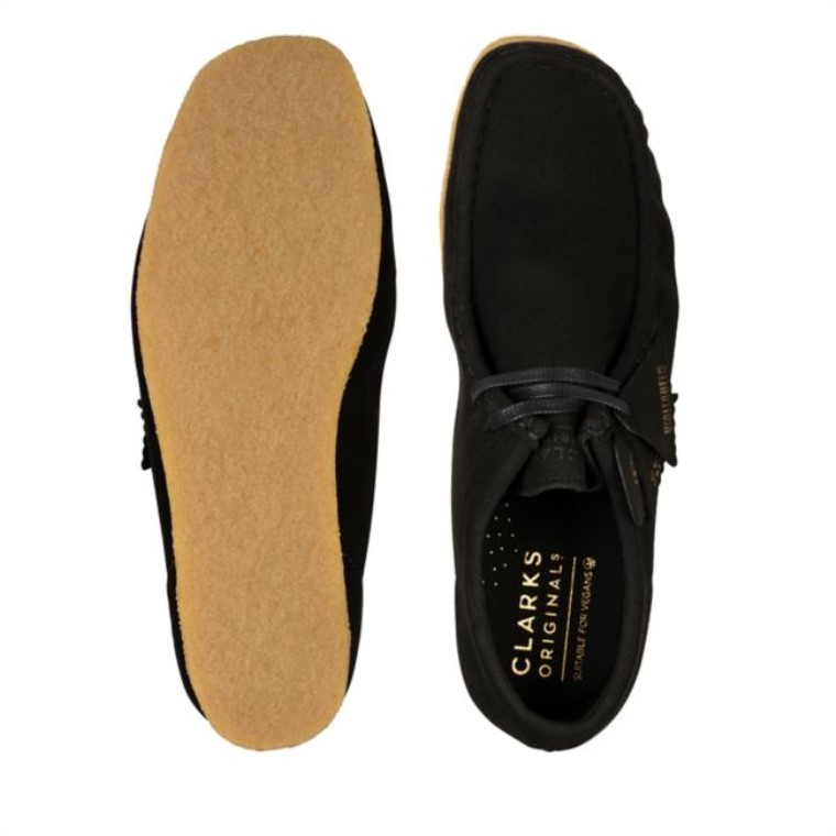 Wallabee Negro Vegano Clarks Negros Veganos