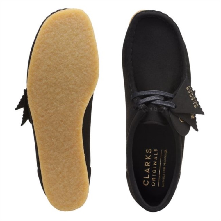 Wallabee Negro Vegano Clarks Negros Veganos