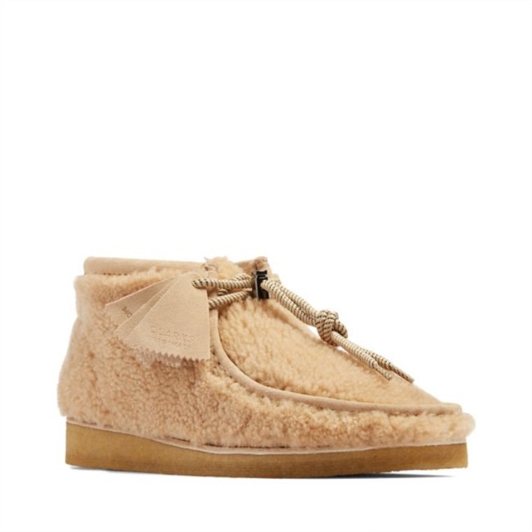 Botas Wallabee Lana Beige Clarks Lana Beige