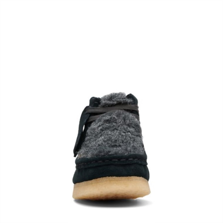 Bota Wallabee Interés Negro Clarks Interés Negro