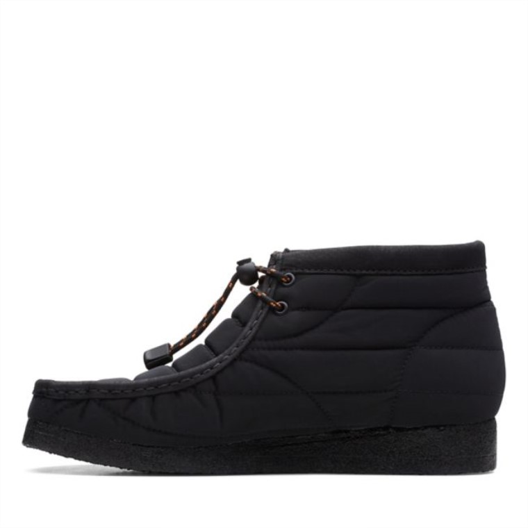 Bota Wallabee Acolchada Negra Clarks Padded Black
