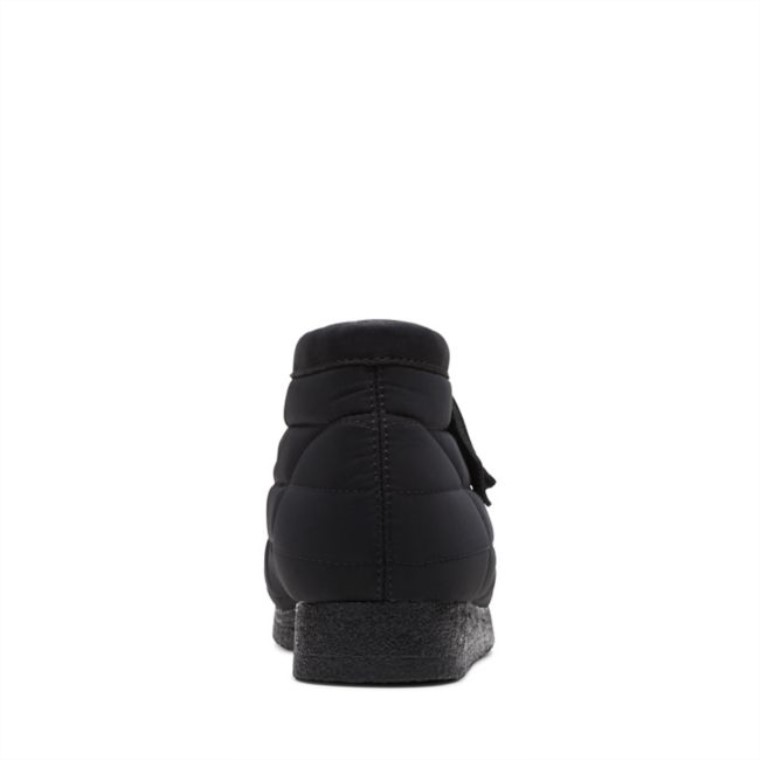 Bota Wallabee Acolchada Negra Clarks Padded Black