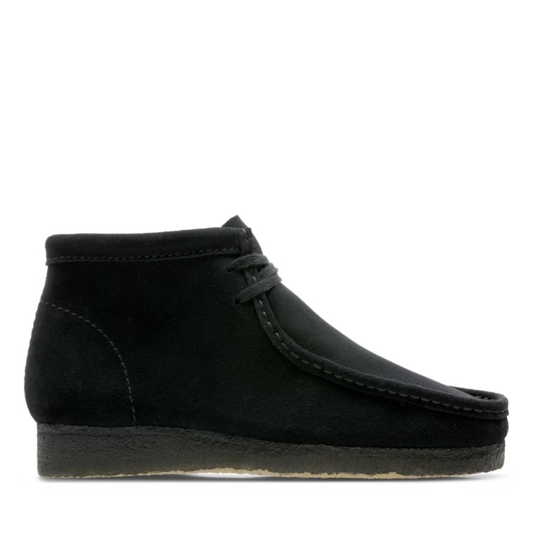 Wallabee Botas Ante Negro Black Clarks
