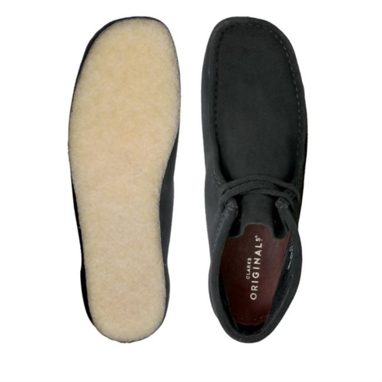 Wallabee Botas Ante Negro Black Clarks