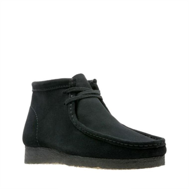 Bota Wallabee Ante Negro Ante Negro Clarks