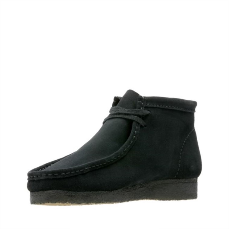 Bota Wallabee Ante Negro Ante Negro Clarks