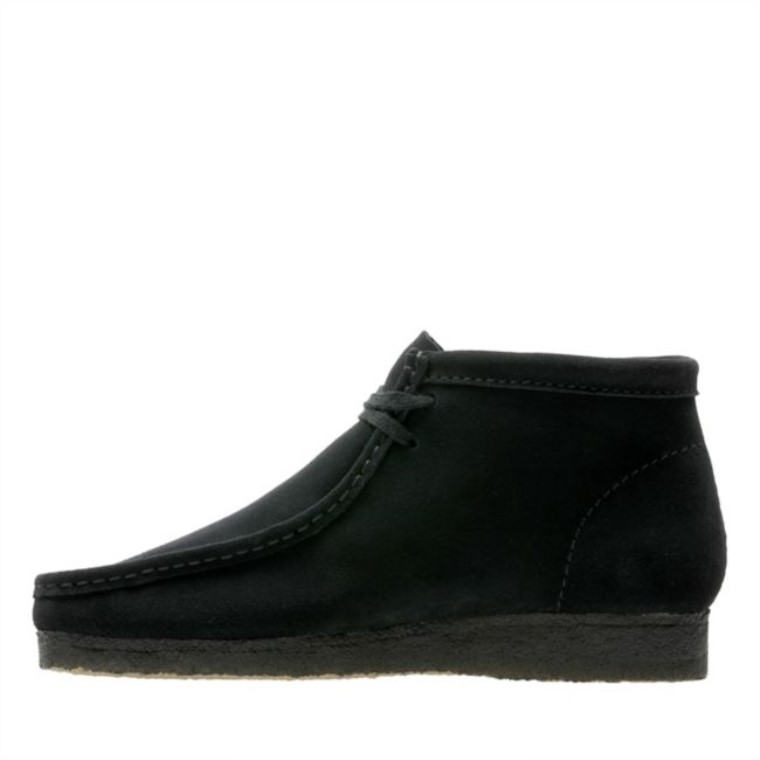 Bota Wallabee Ante Negro Ante Negro Clarks