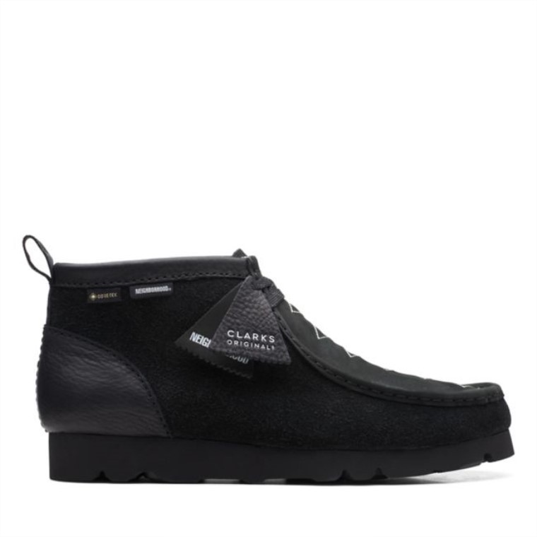 Bota Wallabee Gore-tex Black Combi Suede Black Combi Suede Clarks