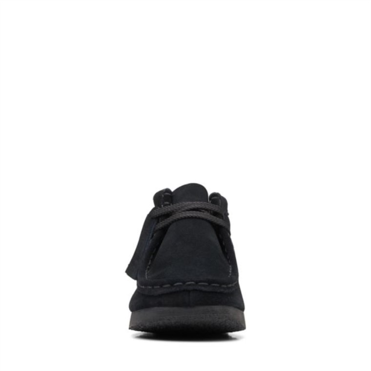 Bota Wallabee Old Black Suede Clarks Black Suede