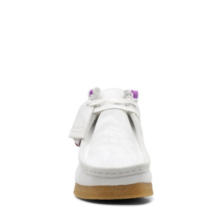Wallabee Combi Blanco Bota Clarks Combi Blanco