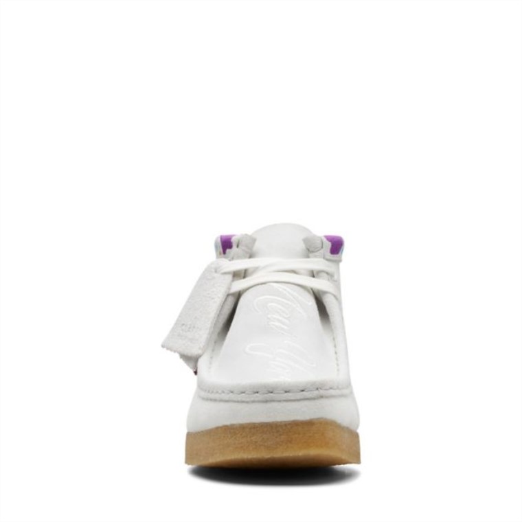 Botas Clarks Combi Wallabee Blancas