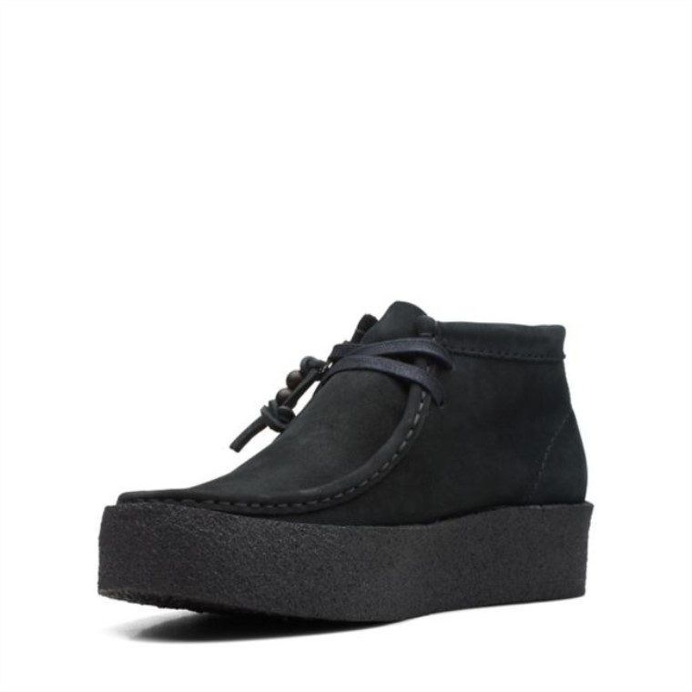 Botas De Copa Clarks De Nobuk Negro Wallabee Nobuk Negro