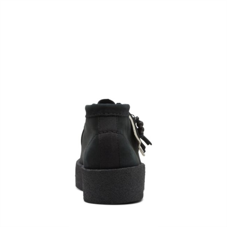 Botas De Copa Clarks De Nobuk Negro Wallabee Nobuk Negro