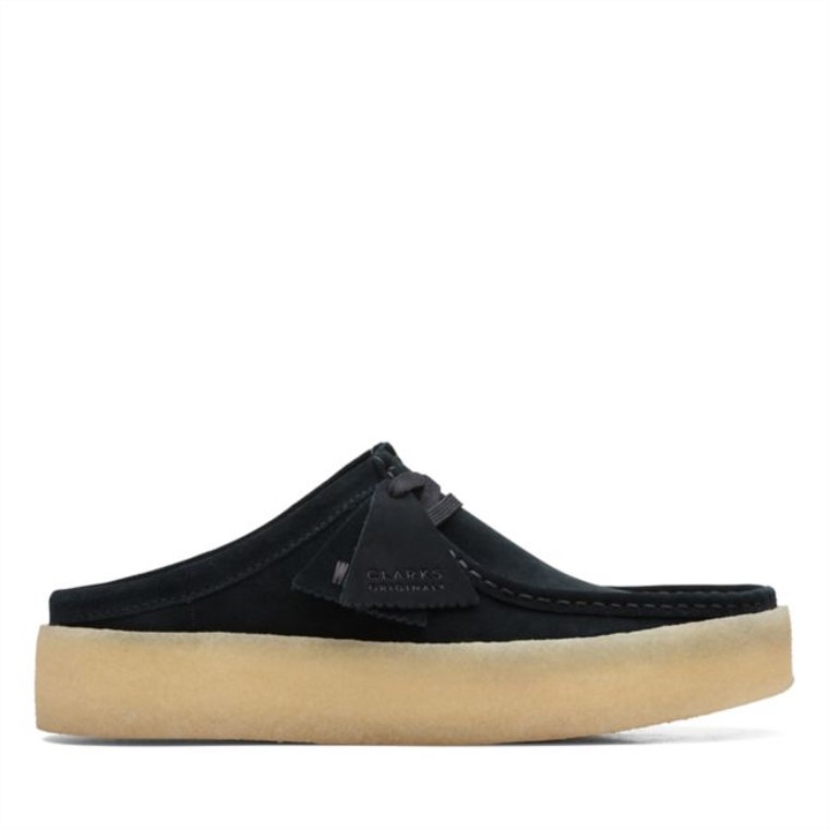 Taza Wallabee Lo Negro Gamuza Clarks Negro Gamuza