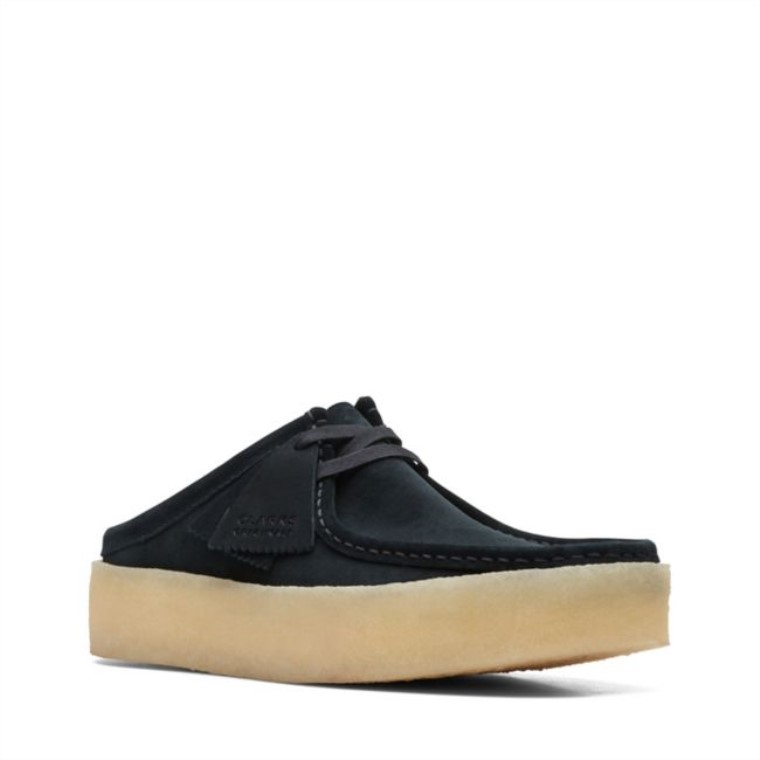 Taza Wallabee Lo Negro Gamuza Clarks Negro Gamuza