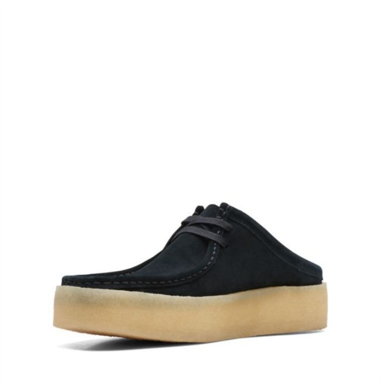 Taza Wallabee Lo Negro Gamuza Clarks Negro Gamuza