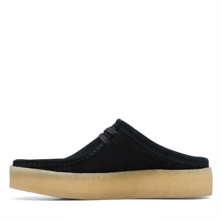 Taza Wallabee Lo Negro Gamuza Clarks Negro Gamuza