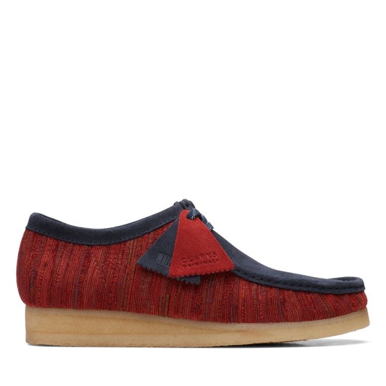 Wallabee Tela Roja Tela Roja Clarks