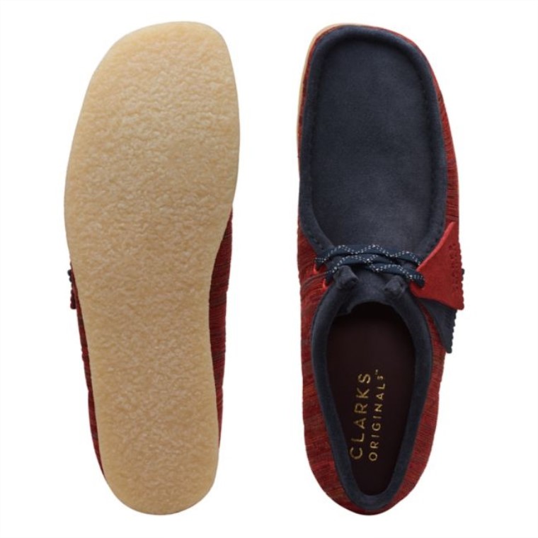 Wallabee Tela Roja Tela Roja Clarks