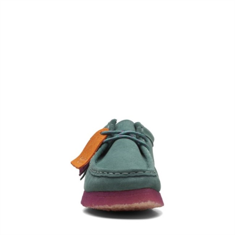 Wallabee Combinación Verde Azulado Combinación Verde Azulado Clarks