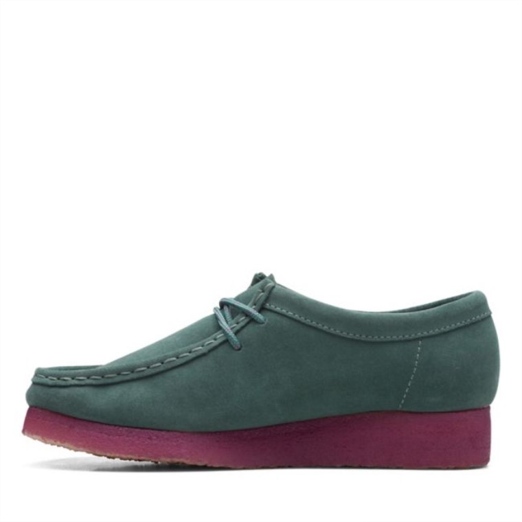 Wallabee Combinación Verde Azulado Combinación Verde Azulado Clarks