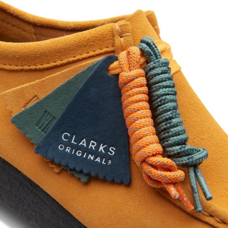 Wallabee Amarillo Bajo/azul Clarks Amarillo Bajo/azul
