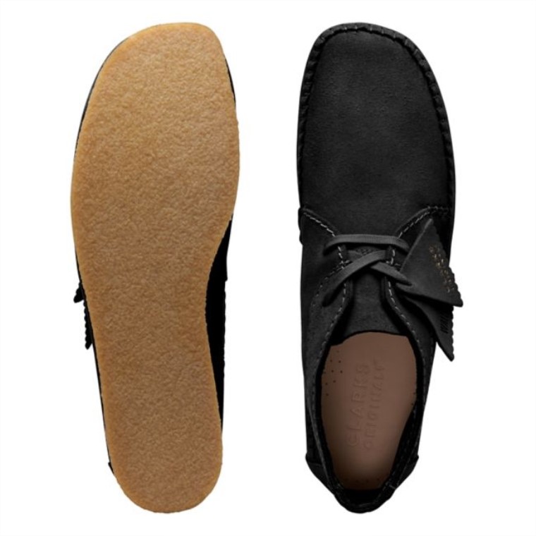 Bota Tejedora Ante Negro Clarks Ante Negro