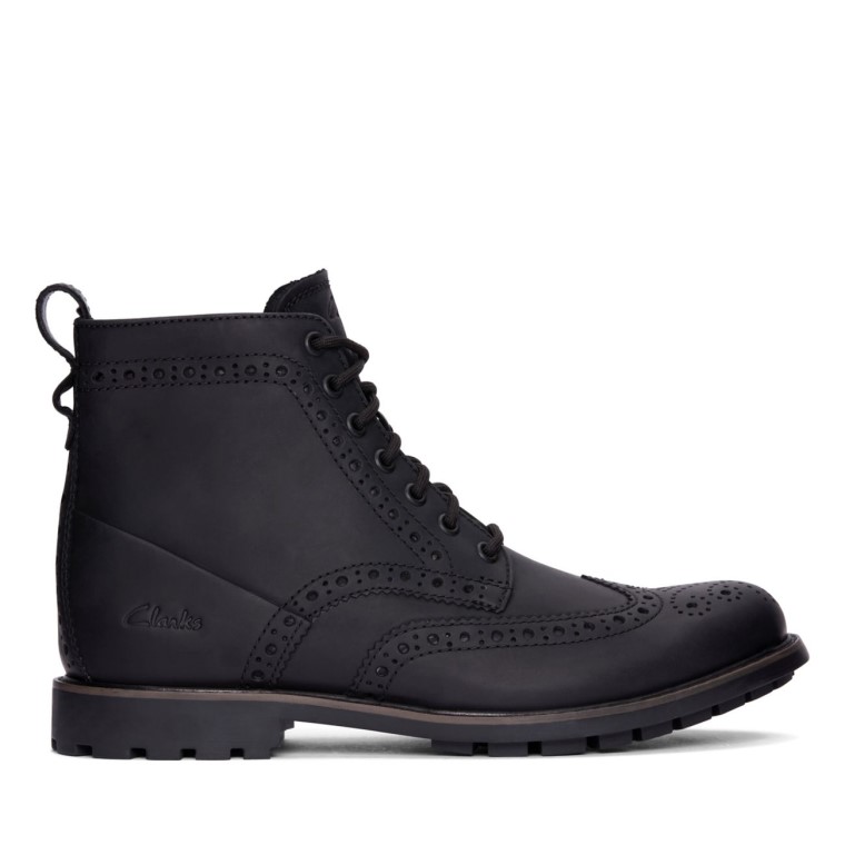 Westcombe Limit Cuero Negro Con Forro Negro Cuero Con Forro Negro Clarks