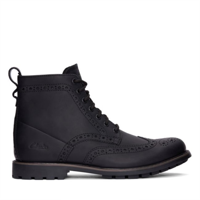 Westcombe Limit Cuero Negro Con Forro Negro Cuero Con Forro Negro Clarks